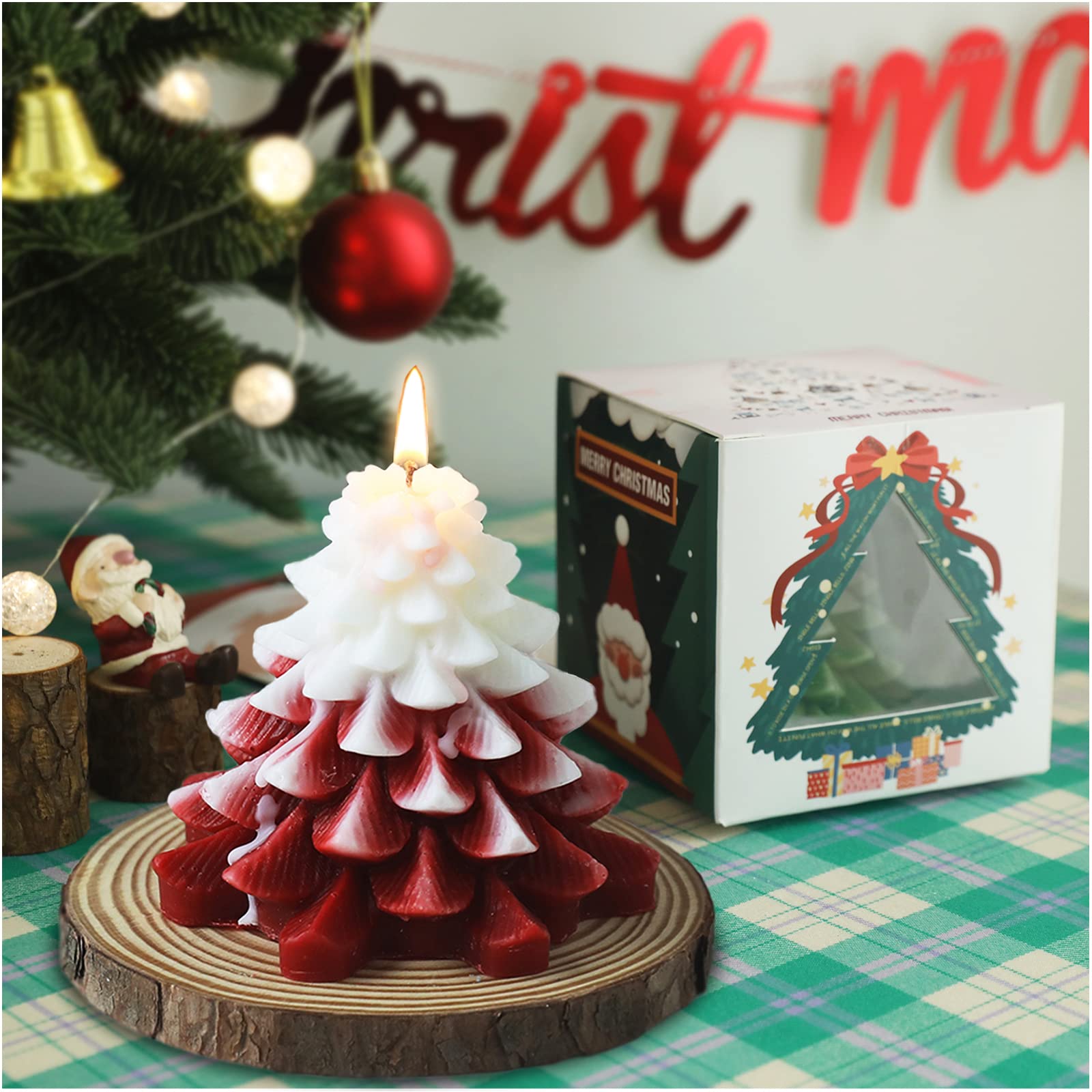 Amazon.co.jp: WAEKIYTL 家庭用クリスマスキャンドル 香り付き